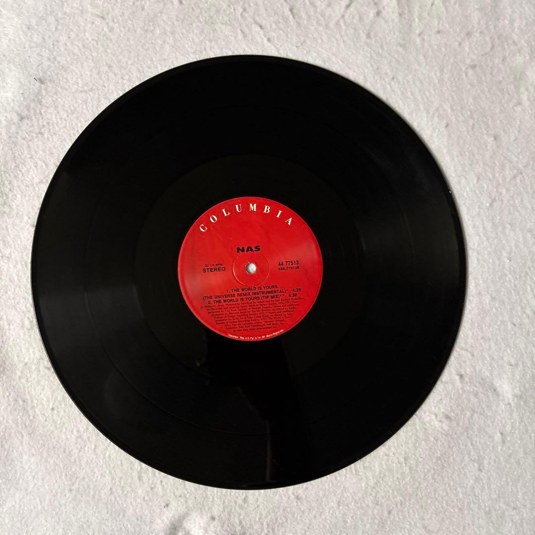 Nas - The World Is Yours 12" Vinyl Single (1994, US Original) Pete Rock Q-Tip