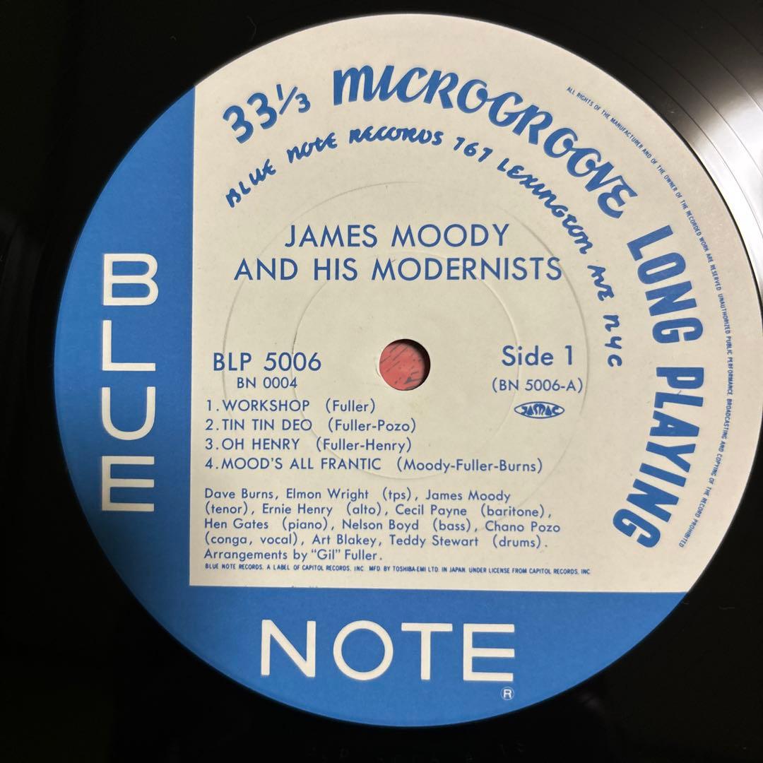 James Moody & His Modernists LP Japan 1991 Reissue Blue Note BLP 5006 w/ Obi