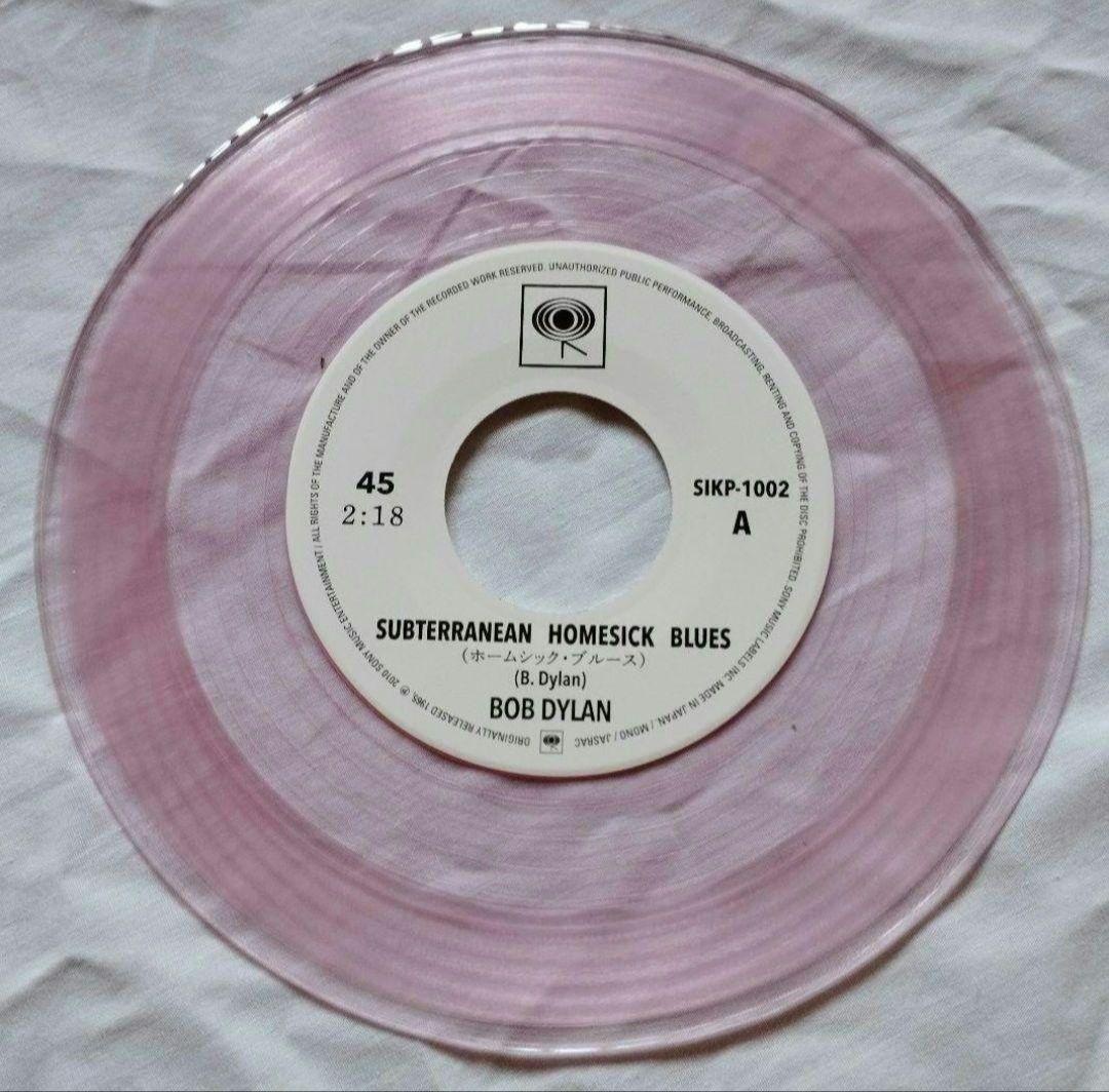 Bob Dylan Subterranean Homesick Blues 7" Vinyl Japan Limited Pink Color Disc