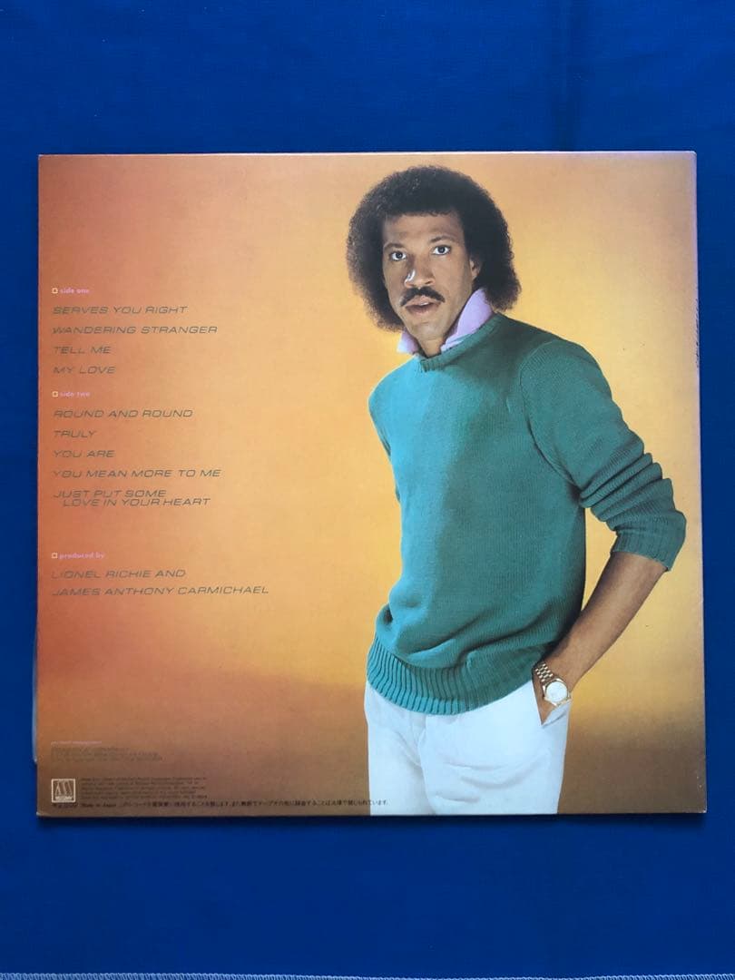 Lionel Richie - Lionel Richie Japan LP 1982 Motown VIL-6011 with Obi Lyric Sheet