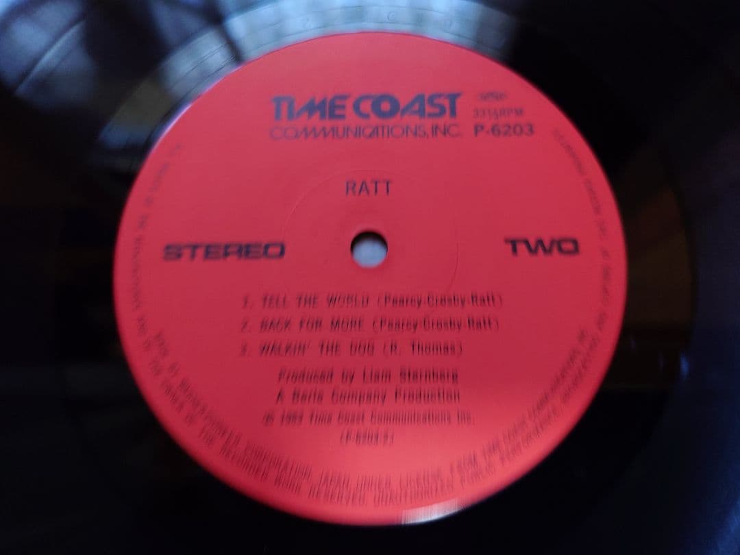 RATT - Self-Titled Debut Mini-Album LP Japan 1983 P-6203 Original W/ Obi