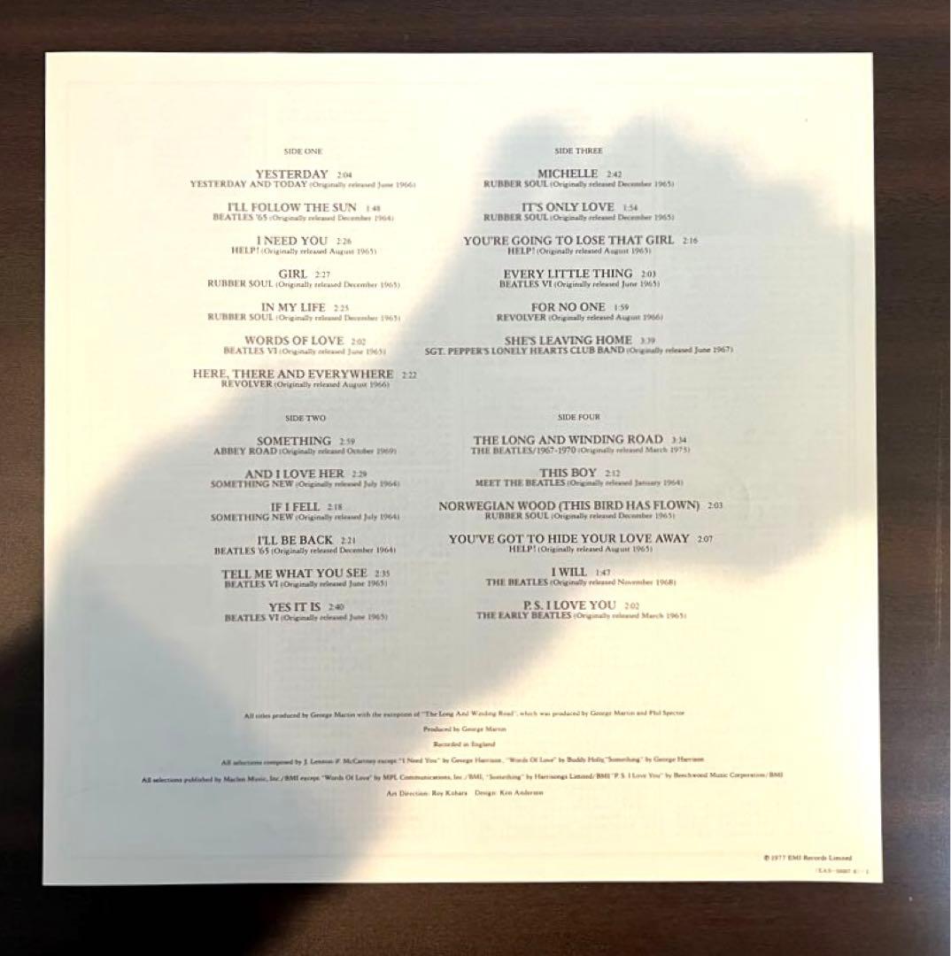 The Beatles - Love Songs 2LP Japan Edition w/ Obi, Lyric Sheet, Booklet EAS-5000