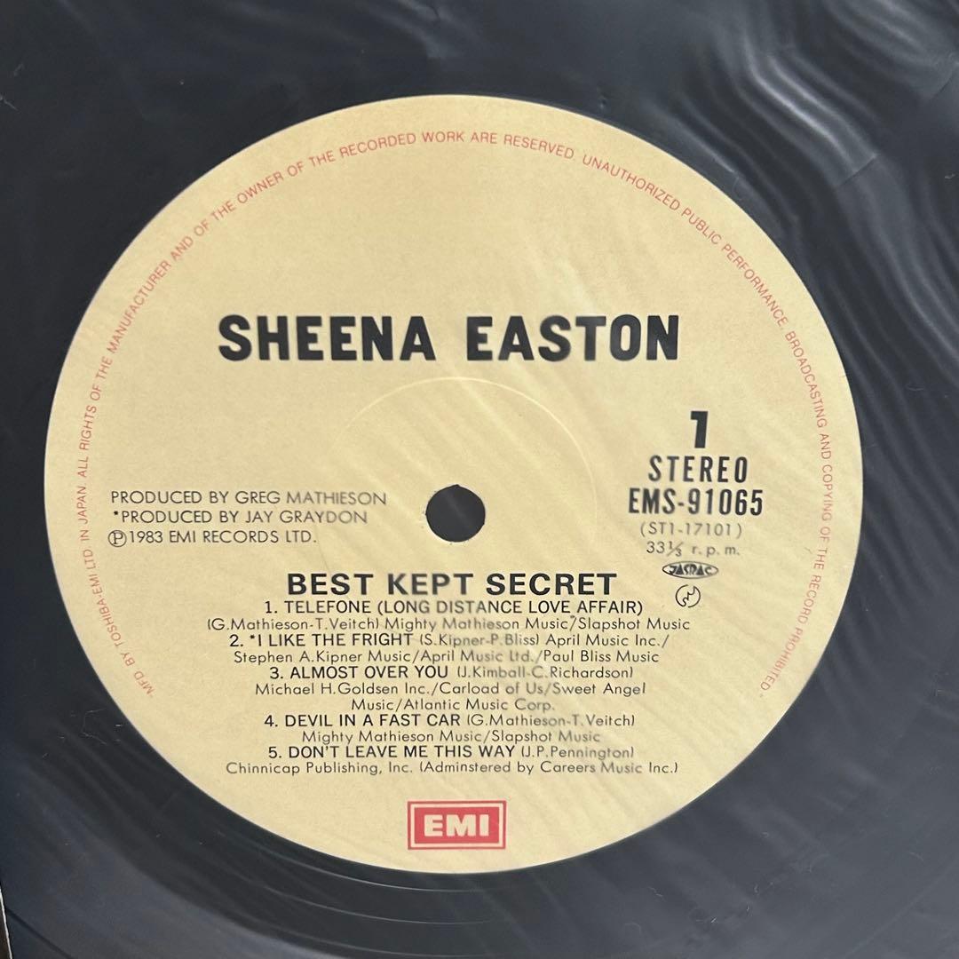 Sheena Easton - Best Kept Secret LP Japan Original w/ Obi Pop Rock