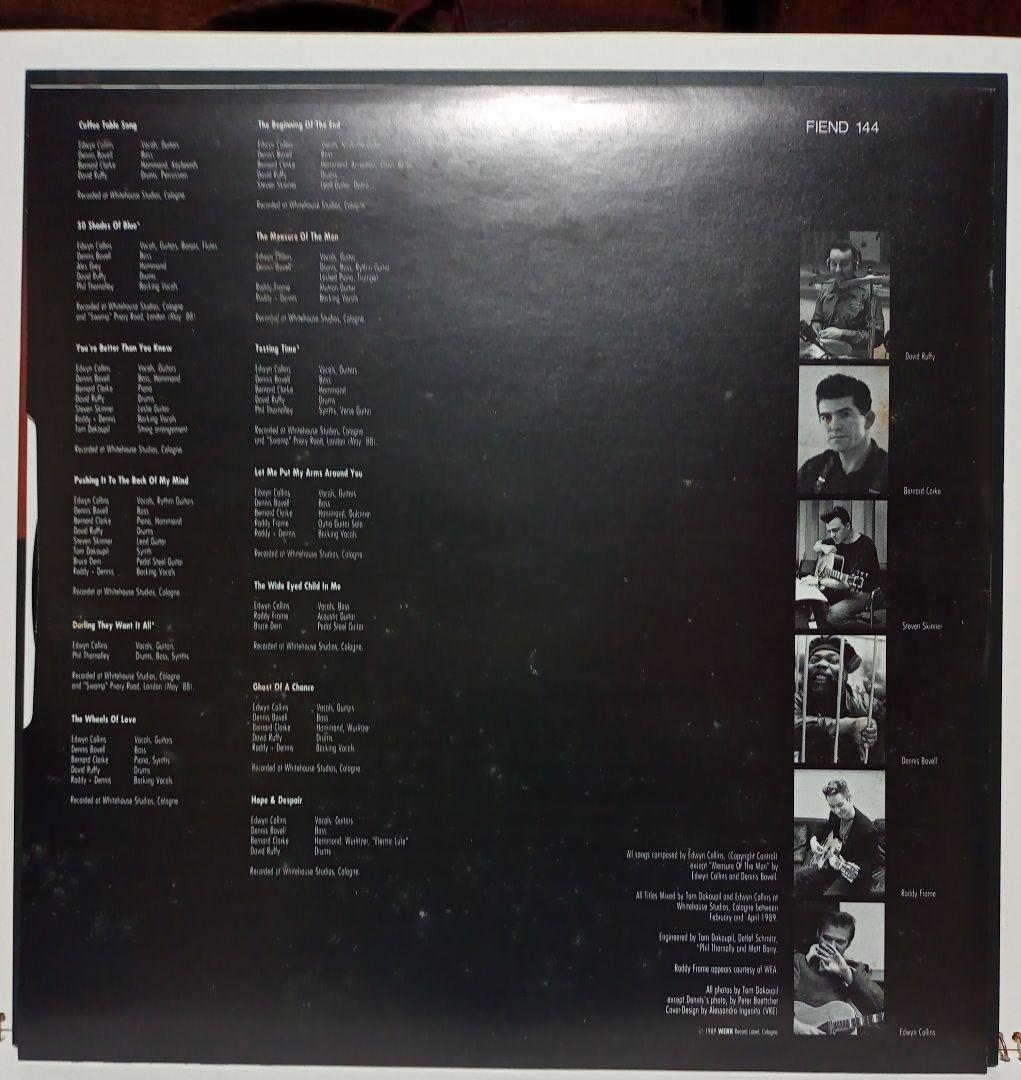 Edwyn Collins Hope and Despair LP Record Black Vinyl Used Japan Import | Japansoundstore