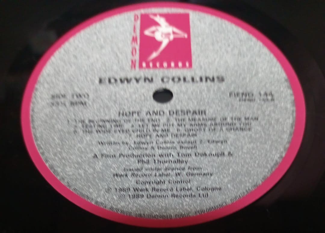 Edwyn Collins Hope and Despair LP Record Black Vinyl Used Japan Import | Japansoundstore
