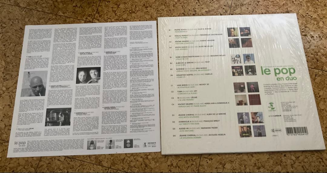Various - Le Pop En Duo 2LP Vinyl French Pop Compilation Japan Import