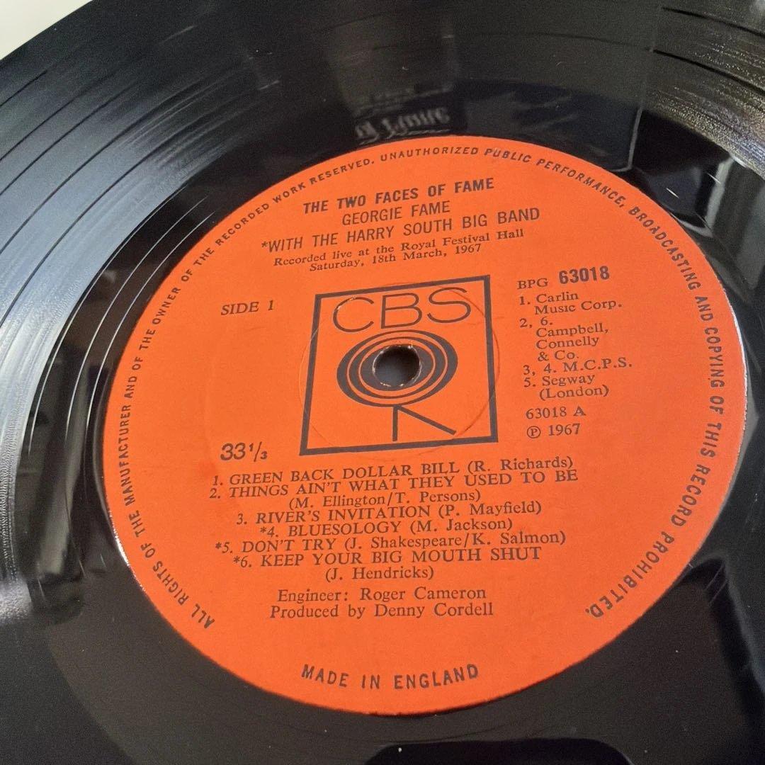 Georgie Fame The Two Faces of Fame UK Original Mono LP 1967 CBS 63018 A1/B1