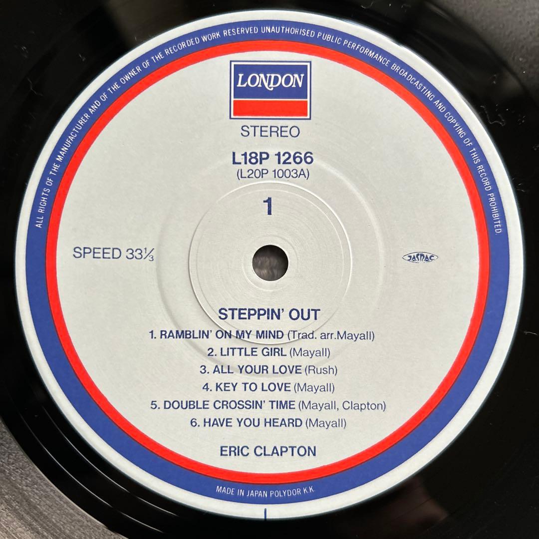 Eric Clapton - Steppin' Out LP 1988 Japan Issue London Records w/ Obi Liner