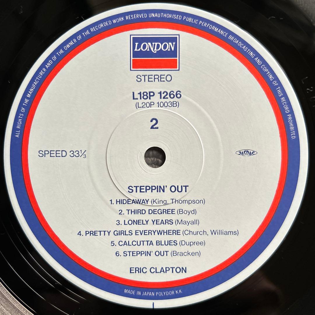 Eric Clapton - Steppin' Out LP 1988 Japan Issue London Records w/ Obi Liner