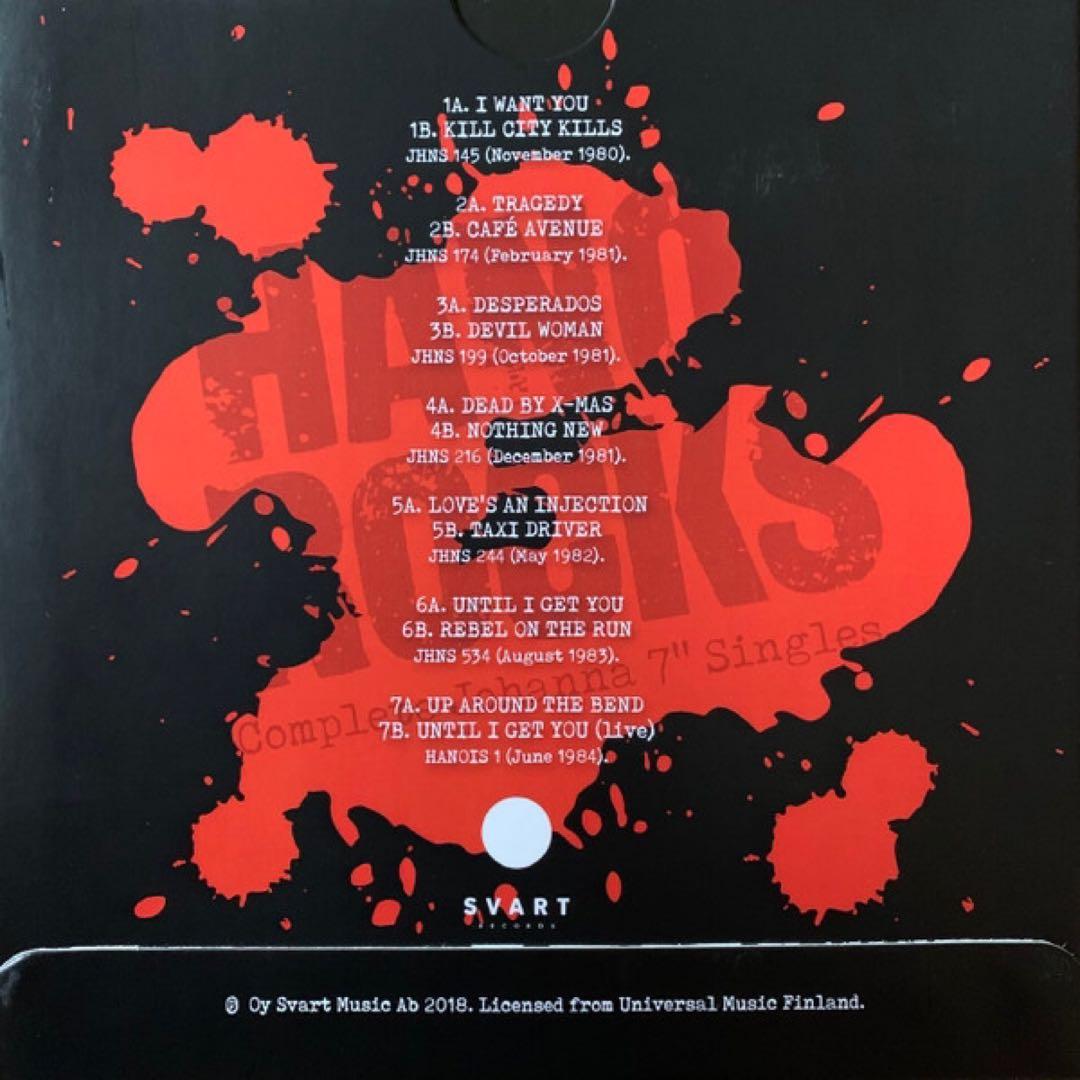 Hanoi Rocks Complete Johanna 7" Singles Box Set Limited Edition Vinyl Finland
