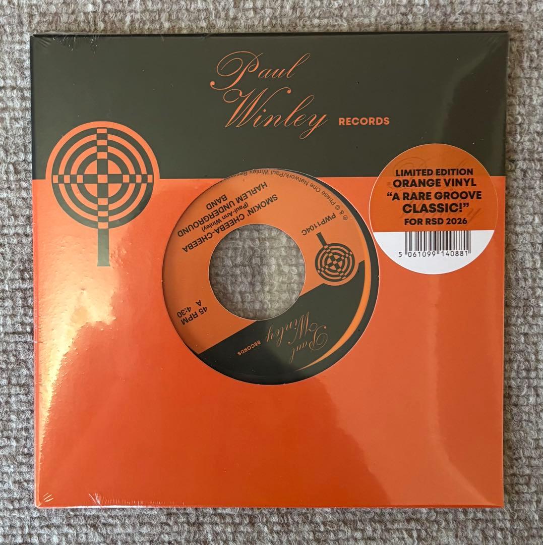 Harlem Underground Band / Mighty Tom Cats - Smokin Cheeba-Cheeba 7" Orange Vinyl