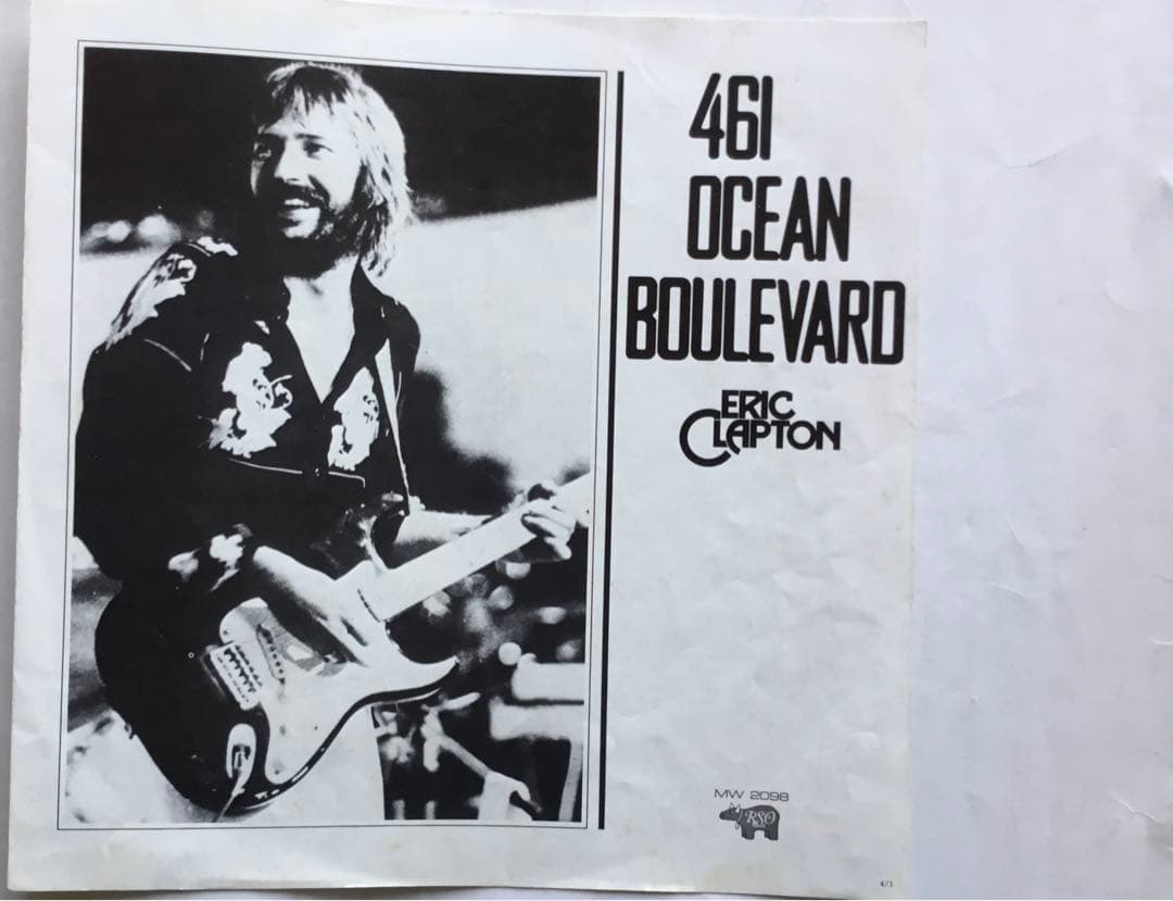 Eric Clapton - 461 Ocean Boulevard Vinyl LP Japan 1974 RSO MW 2098 With Obi