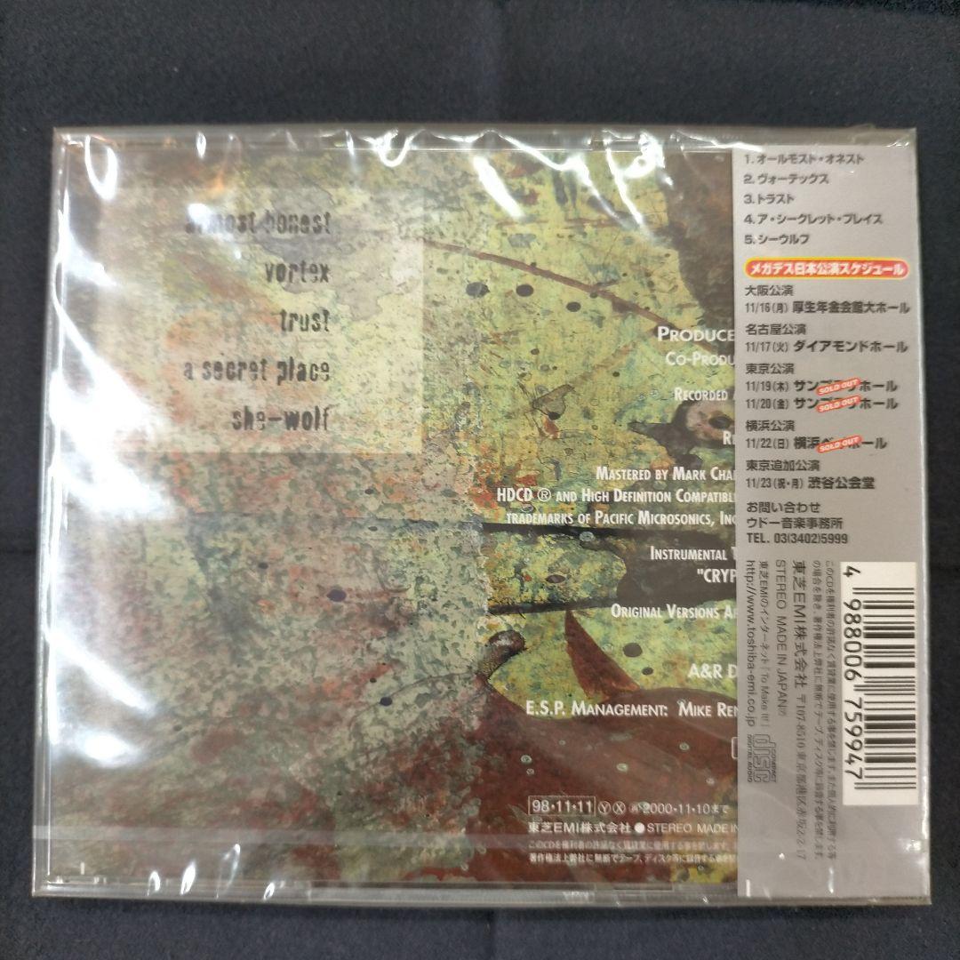 Megadeth Cryptic Sounds CD Japan Press with OBI 1998 Limited Edition TOCP-61001