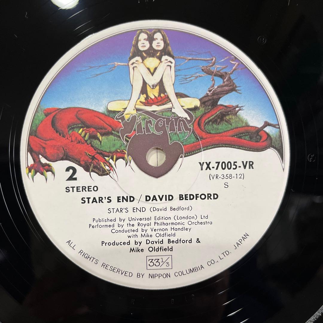 David Bedford - Star's End Vinyl LP 1974 Japan Original Obi Mike Oldfield Prog