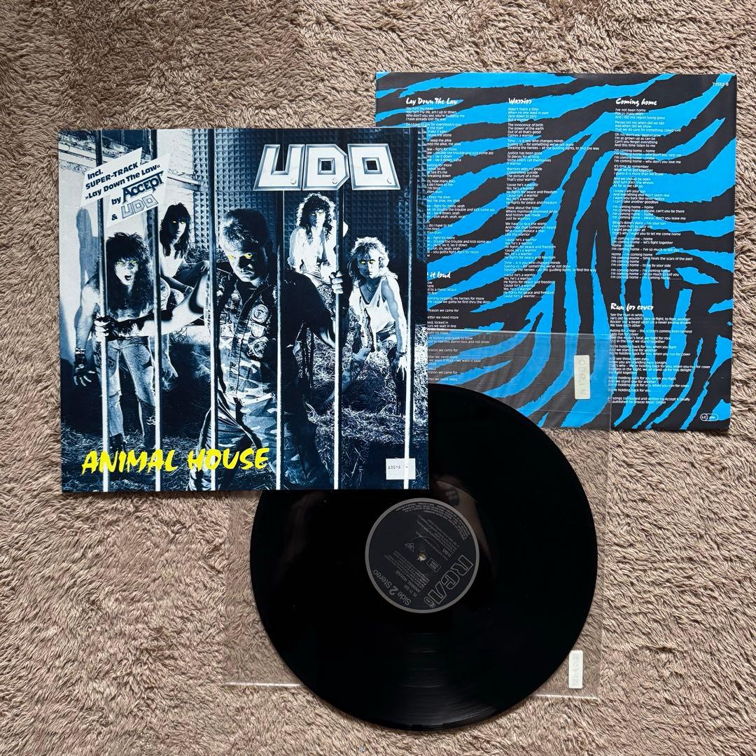 U.D.O. Animal House Vinyl LP 1987 Heavy Metal Accept Members Germany Import
