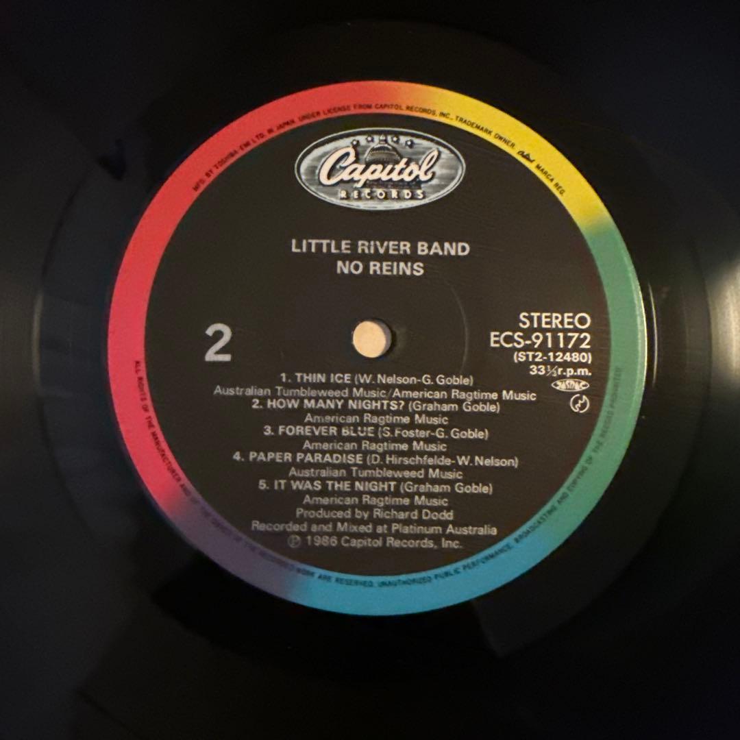 Little River Band - No Reins LP Vinyl 1986 Japan Pressing w/ Obi & Insert