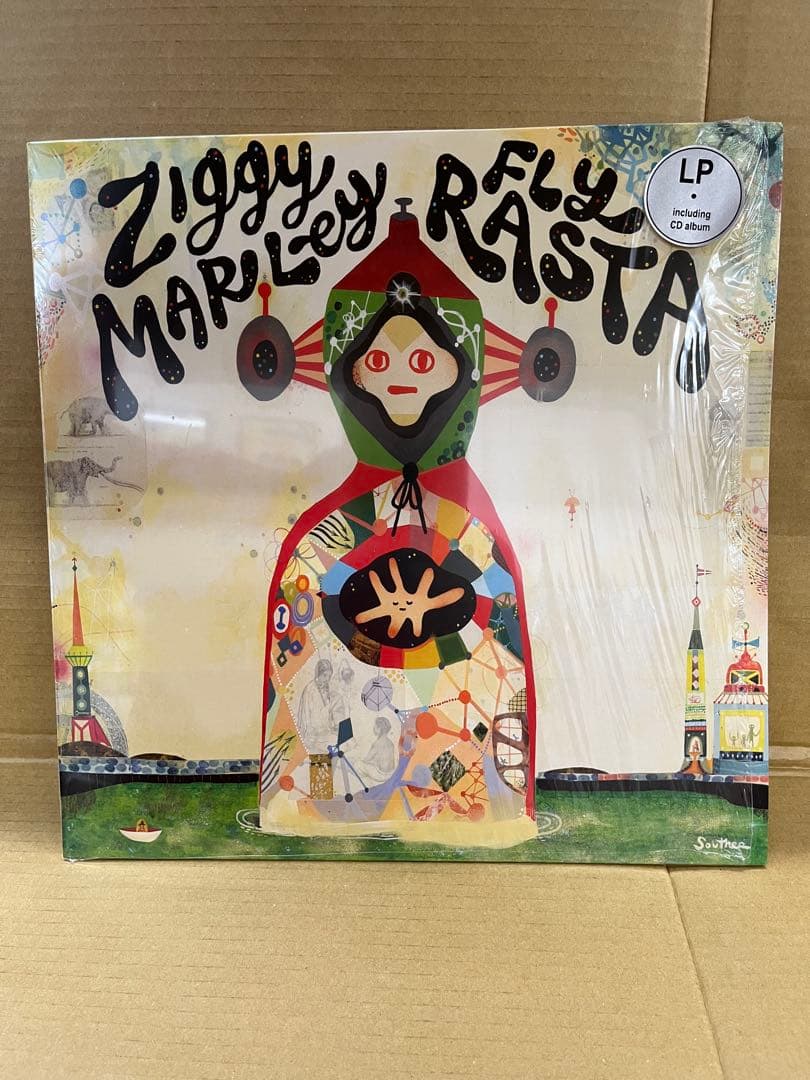 Ziggy Marley - Fly Rasta LP Vinyl Colored Disc Reggae 2014 Release