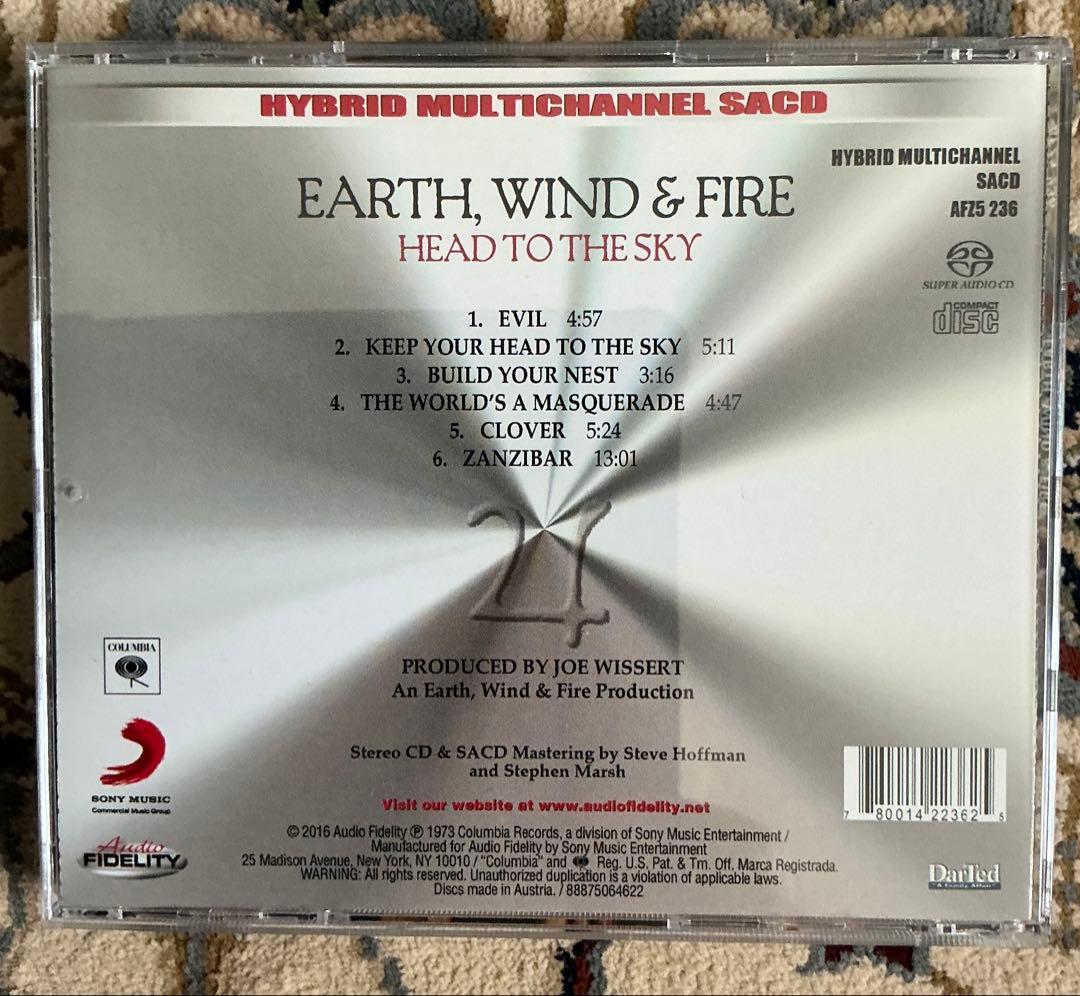 Earth, Wind & Fire Head To The Sky Hybrid SACD Audio Fidelity Limited Numbered