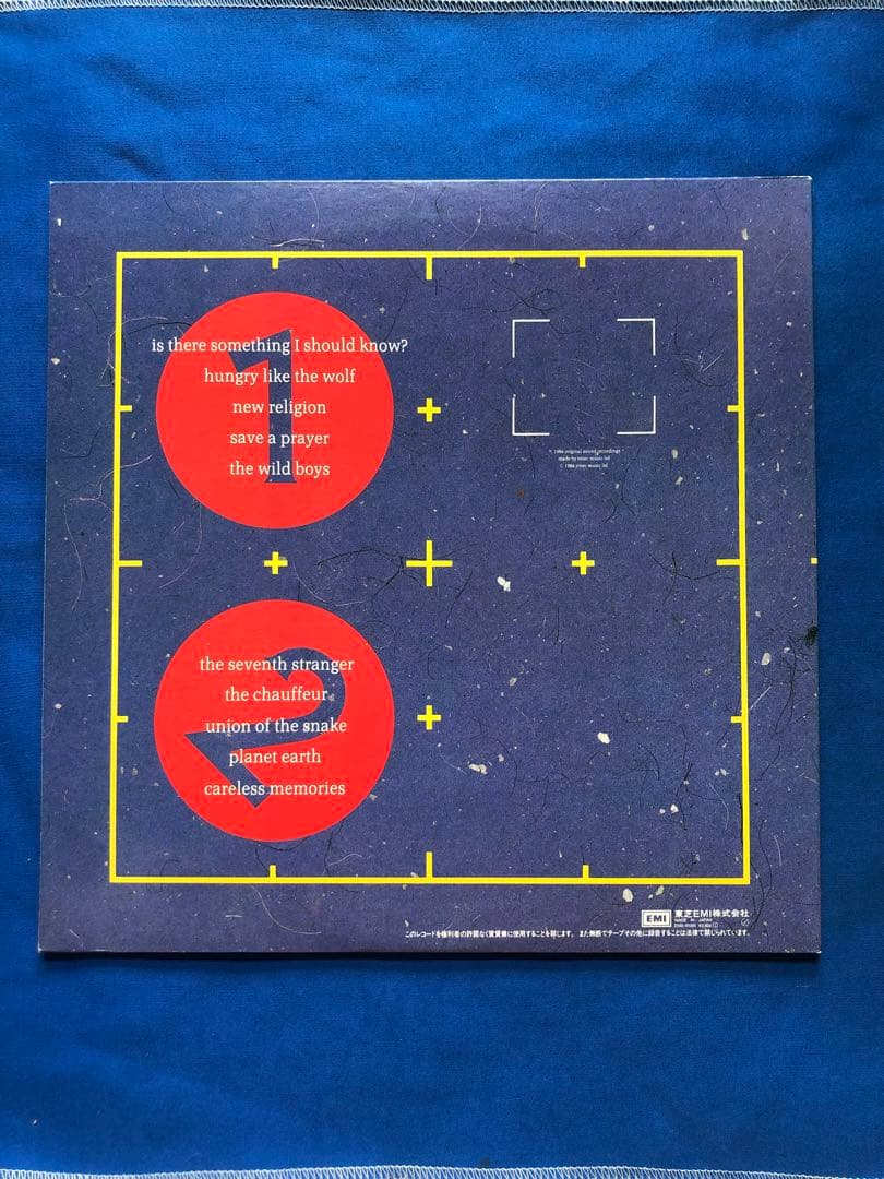 Duran Duran - Arena Vinyl LP 1984 Japan w/ Obi & Insert EMS-91095