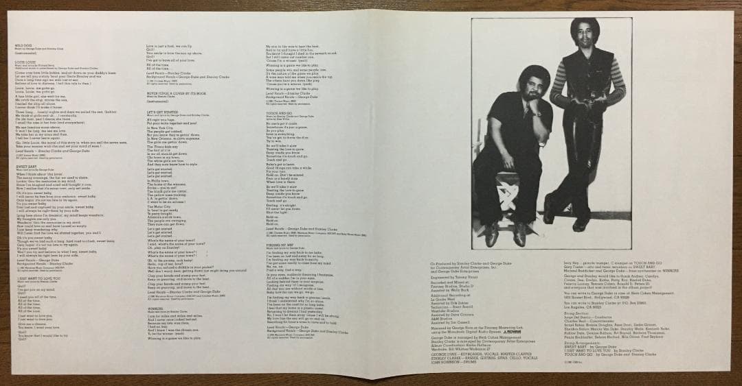 Stanley Clarke & George Duke - The Clarke/Duke Project LP Japan Vinyl Record
