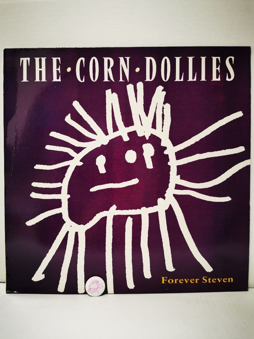 The Corn Dollies - Forever Steven - 12" Vinyl EP 1987 UK Indie Pop w/ Badge