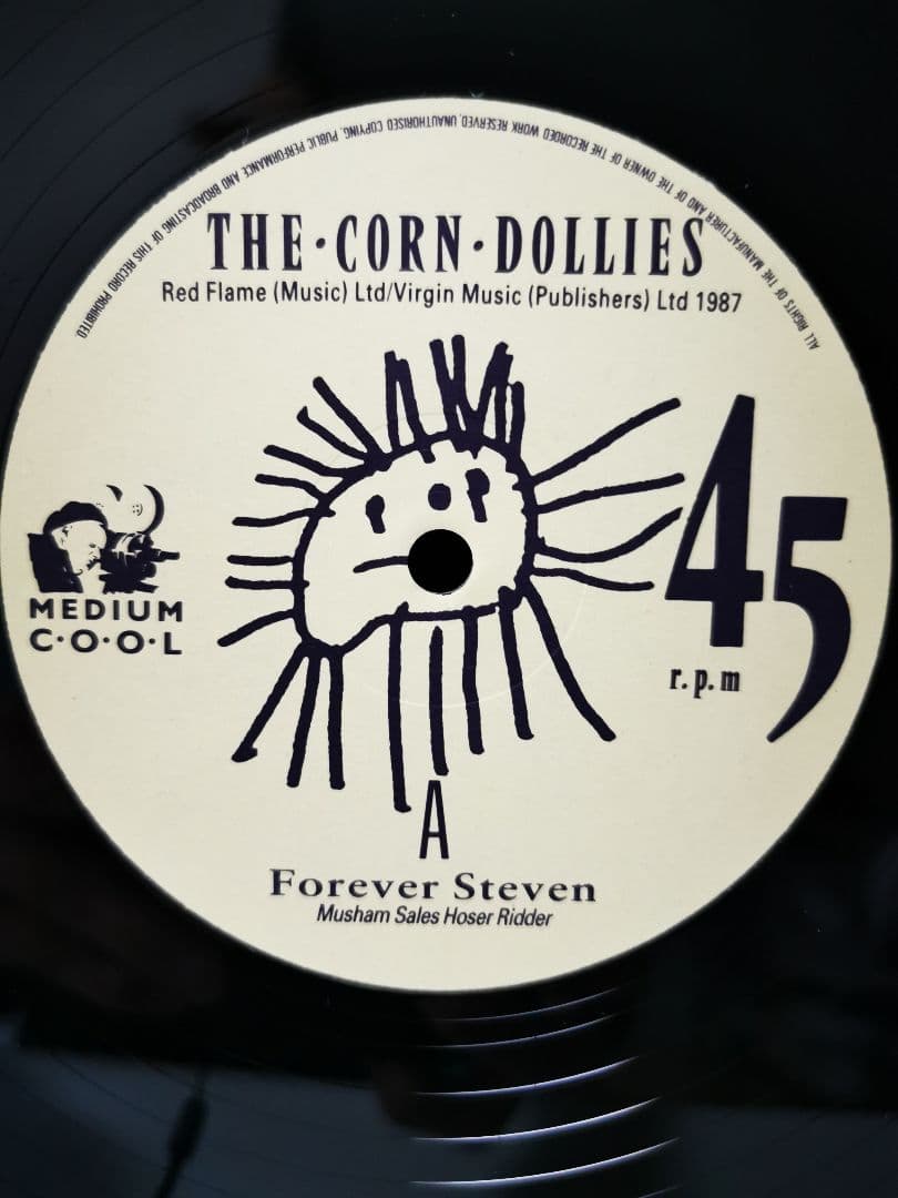The Corn Dollies - Forever Steven - 12" Vinyl EP 1987 UK Indie Pop w/ Badge