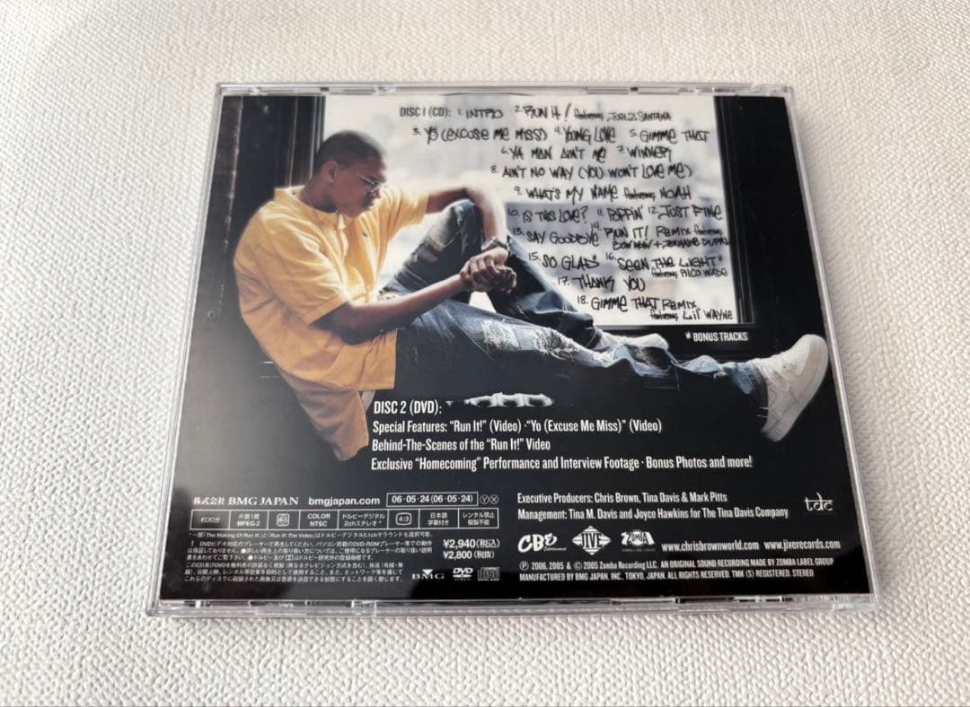 Chris Brown Self-Titled CD+DVD Japan Press Limited Special Edition with OBI 2006