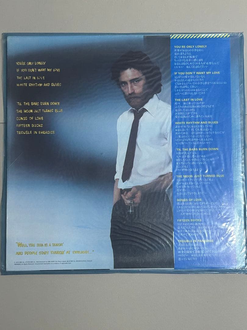 J.D. Souther - You're Only Lonely LP Japan Vinyl Record w/ Obi