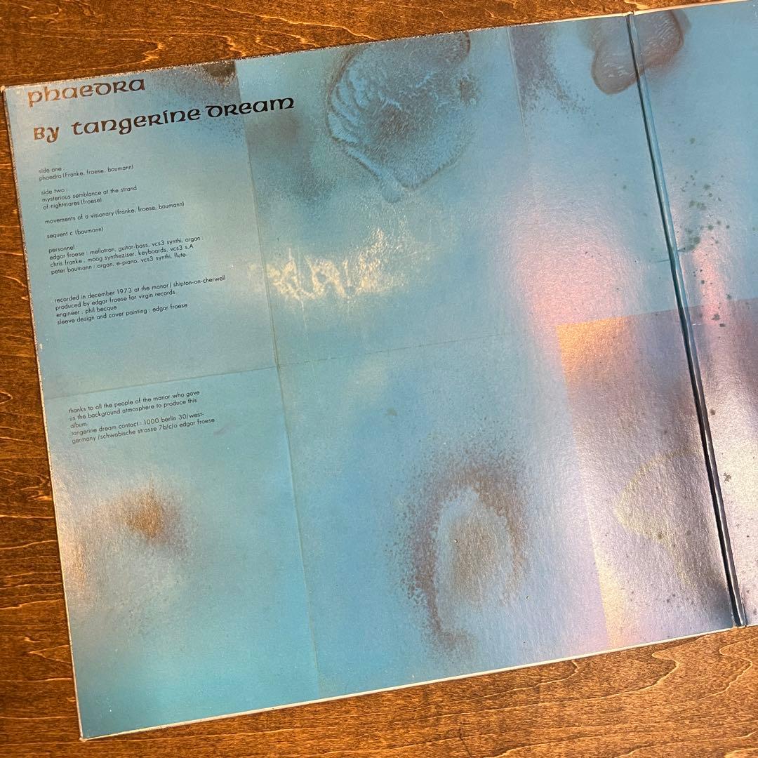TANGERINE DREAM Phaedra LP Vinyl Japan 1982 Reissue Gatefold Ambient Krautrock