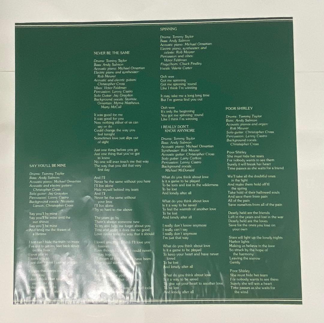 Christopher Cross - S/T LP Japan Original 1980 Vinyl Record P-10805W w/ Obi