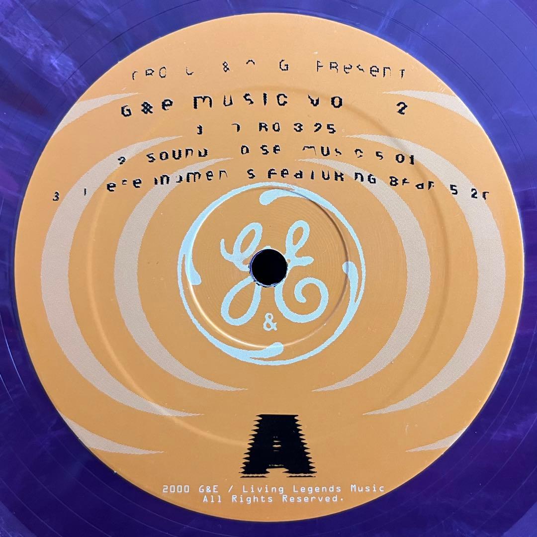 Grouch & Eligh - G&E Music Vol. 2 Vinyl LP Rare Purple Color Underground Hip Hop