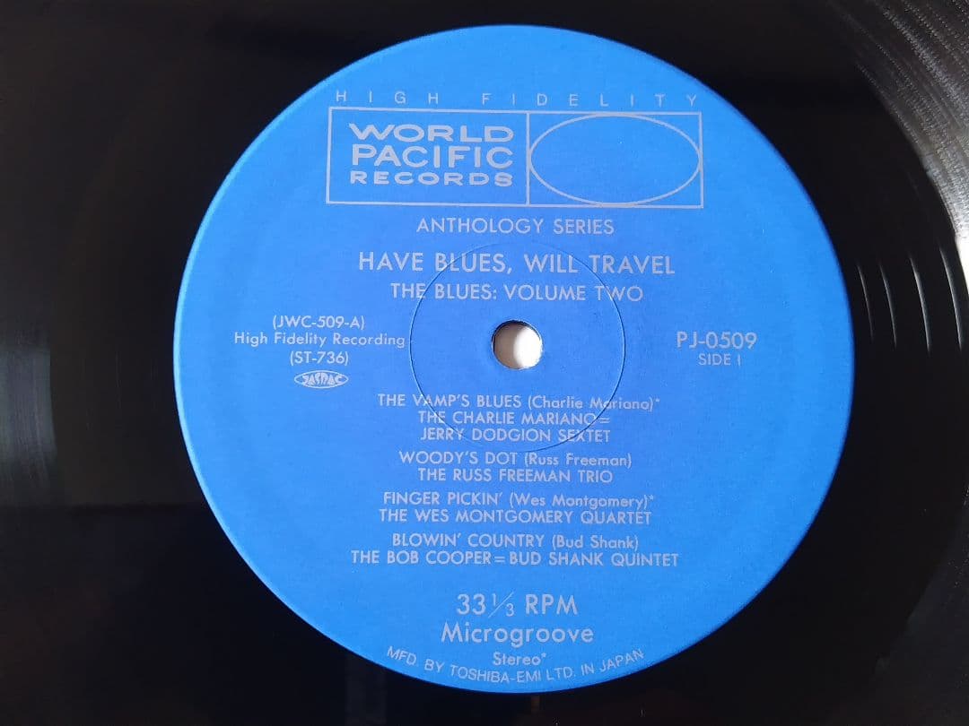 Various - Have Blues, Will Travel (Vol. 2) Vinyl LP Japan Pacific Jazz W/ OBI
