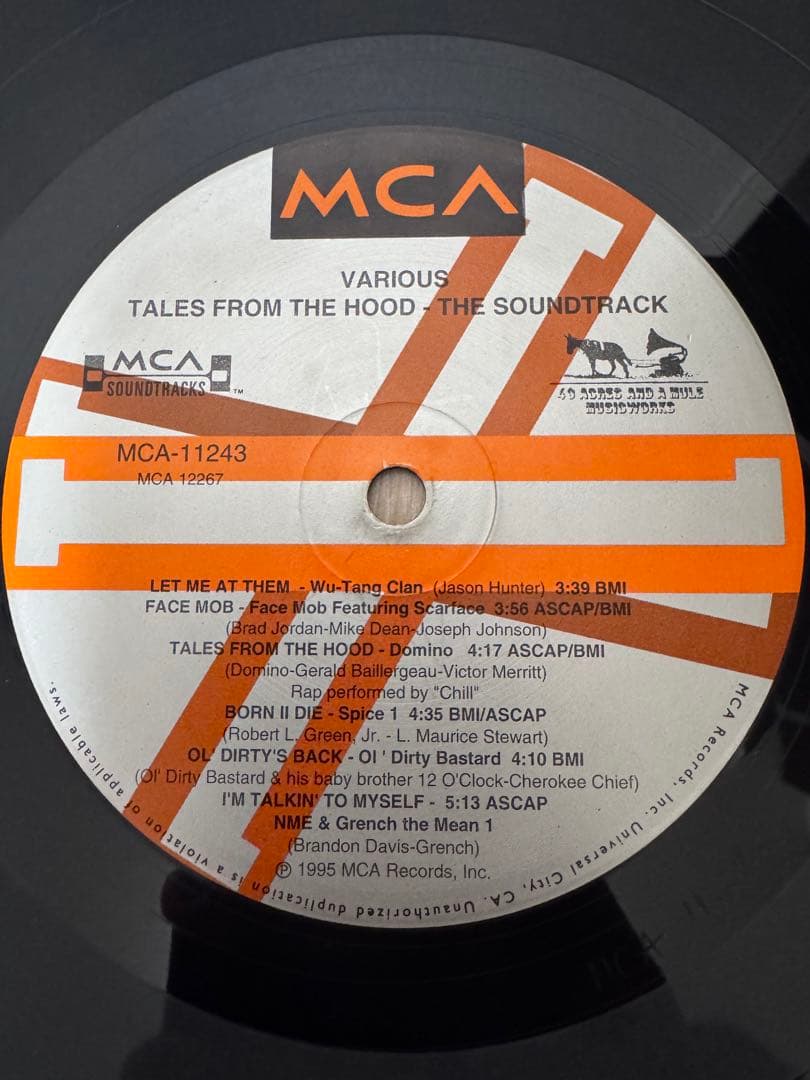 Various - Tales From The Hood OST LP 1995 Wu-Tang Clan ODB Hip Hop Soundtrack