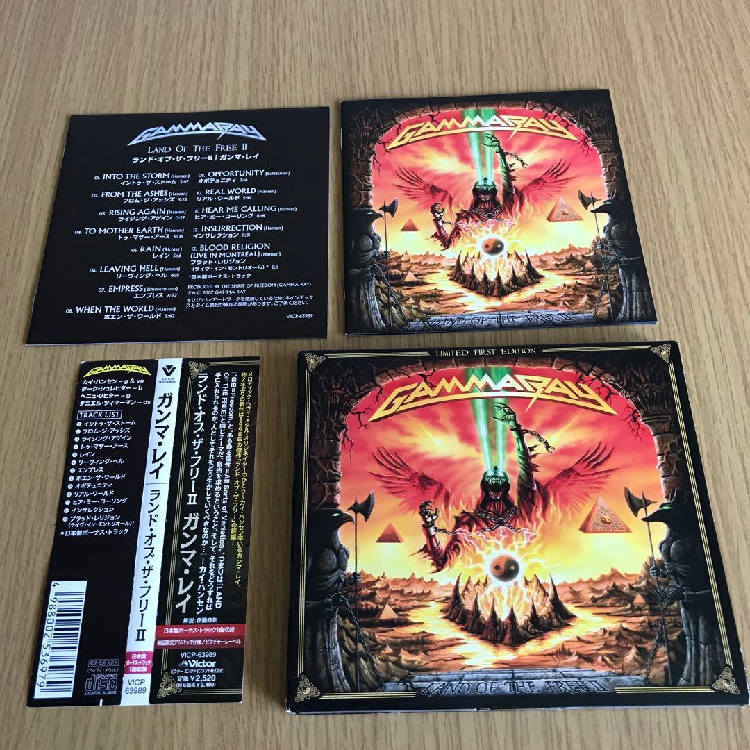 Gamma Ray Land of the Free II CD Japan Press Limited Edition with OBI 2007
