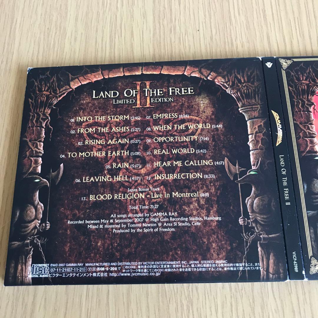 Gamma Ray Land of the Free II CD Japan Press Limited Edition with OBI 2007