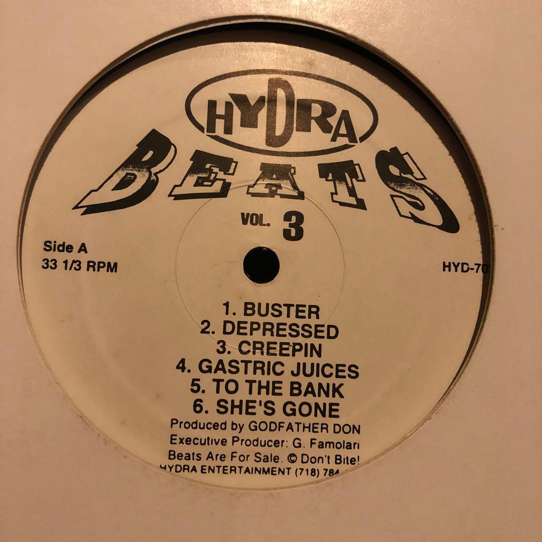 Godfather Don - Hydra Beats Vol. 3 Vinyl LP 12" Hip Hop Instrumental Japan