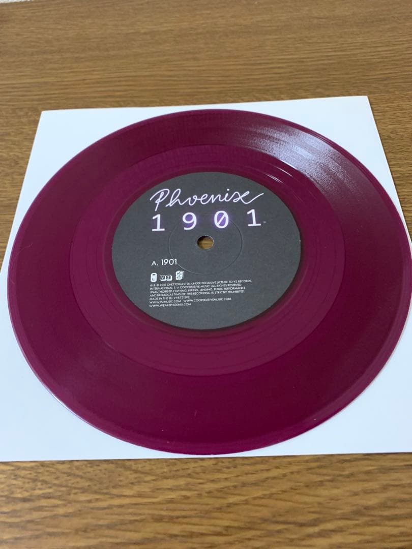 Phoenix - 1901 7" Vinyl Single, Limited Edition Purple Vinyl, Indie Rock
