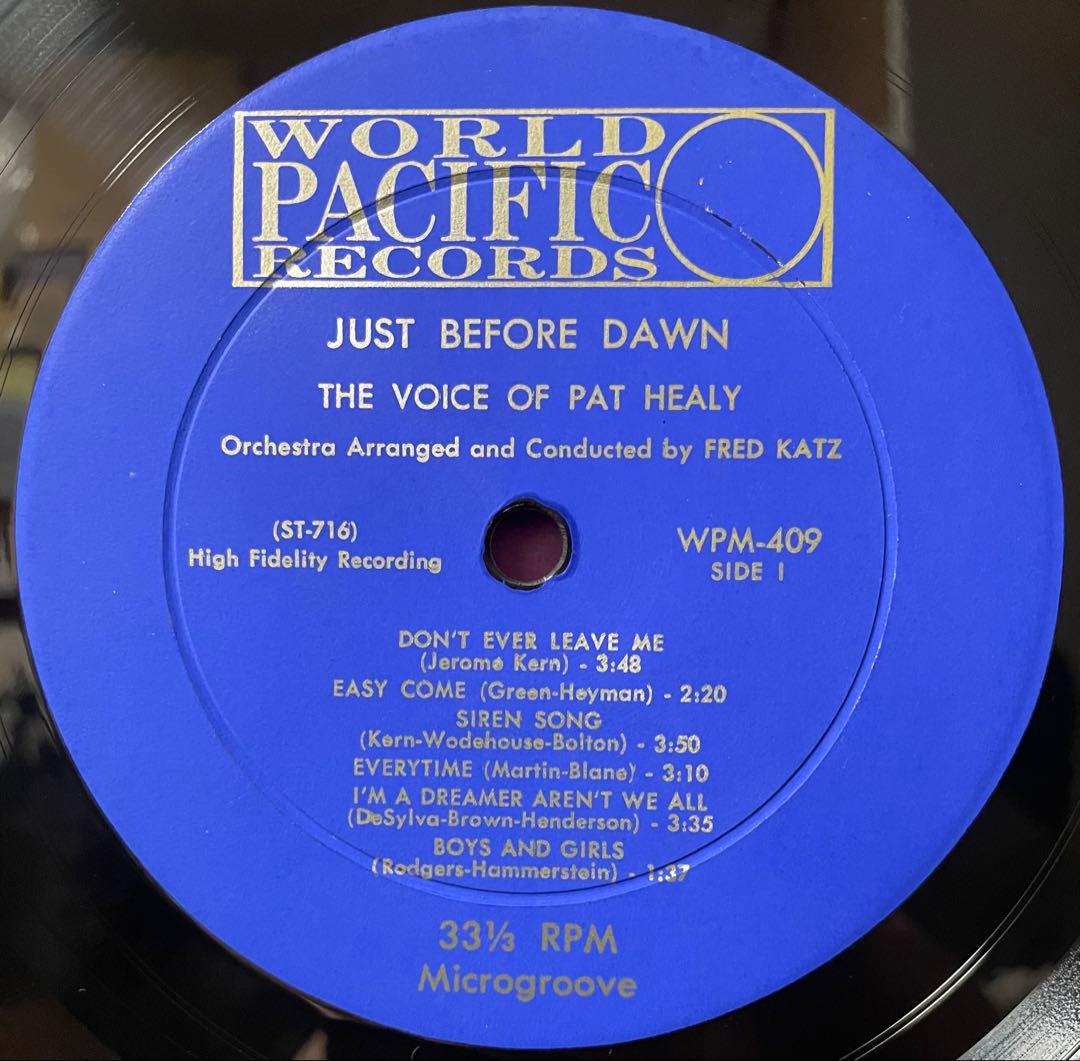 Pat Healy - Just Before Dawn Vinyl LP World Pacific WPM-409 Jazz Vocal US