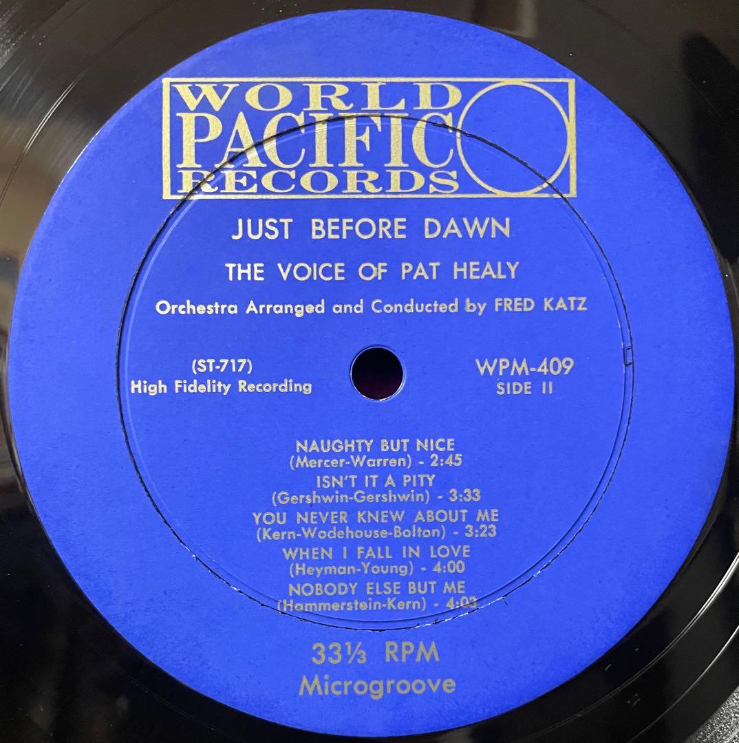 Pat Healy - Just Before Dawn Vinyl LP World Pacific WPM-409 Jazz Vocal US