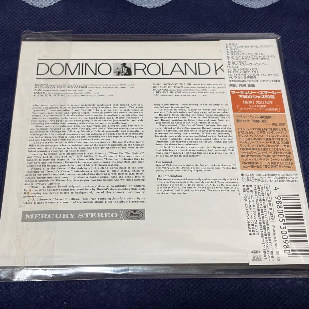Roland Kirk - Domino +4 CD Japan Press Limited Paper Sleeve Mini LP Obi
