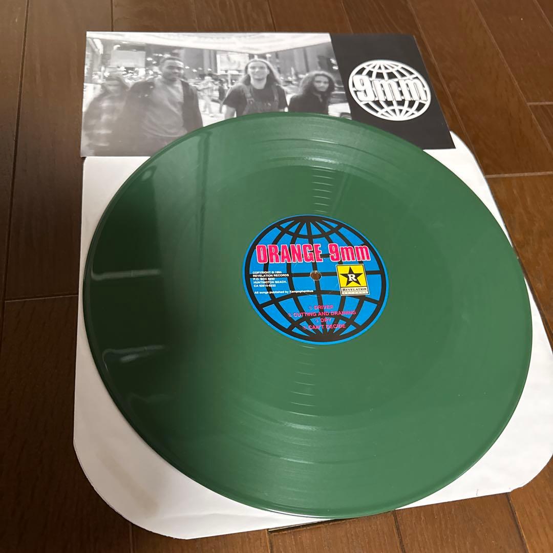 Orange 9mm S/T EP 1994 Revelation Records Green Vinyl Rare Post-Hardcore