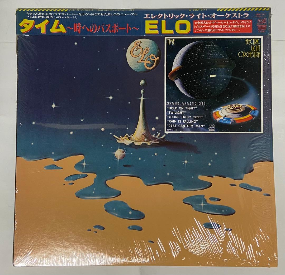 Electric Light Orchestra ELO Time Vinyl LP Japan 25AP 2111 w/ Obi Insert