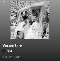 Björk - Vespertine Clear Vinyl LP 2001 Import Japan Edition