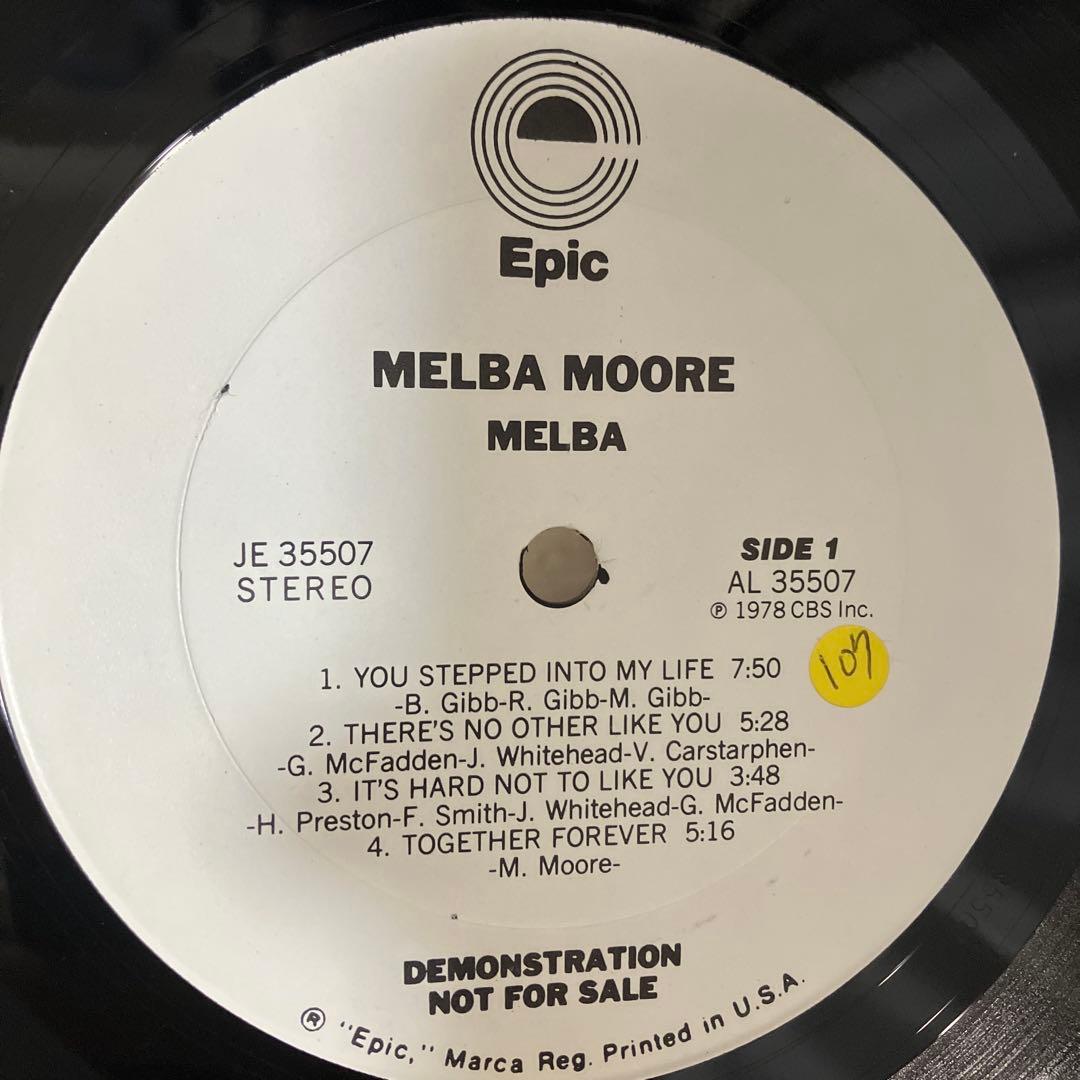 Melba Moore - Melba LP 1978 Disco Garage Classic Promo USA Pressing
