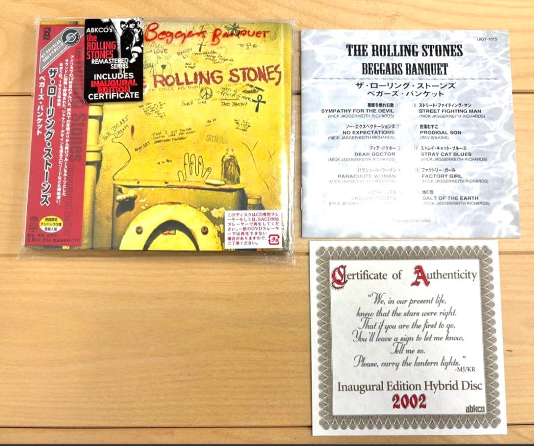 The Rolling Stones Beggars Banquet Japan CD Digipak Remastered with OBI 2002