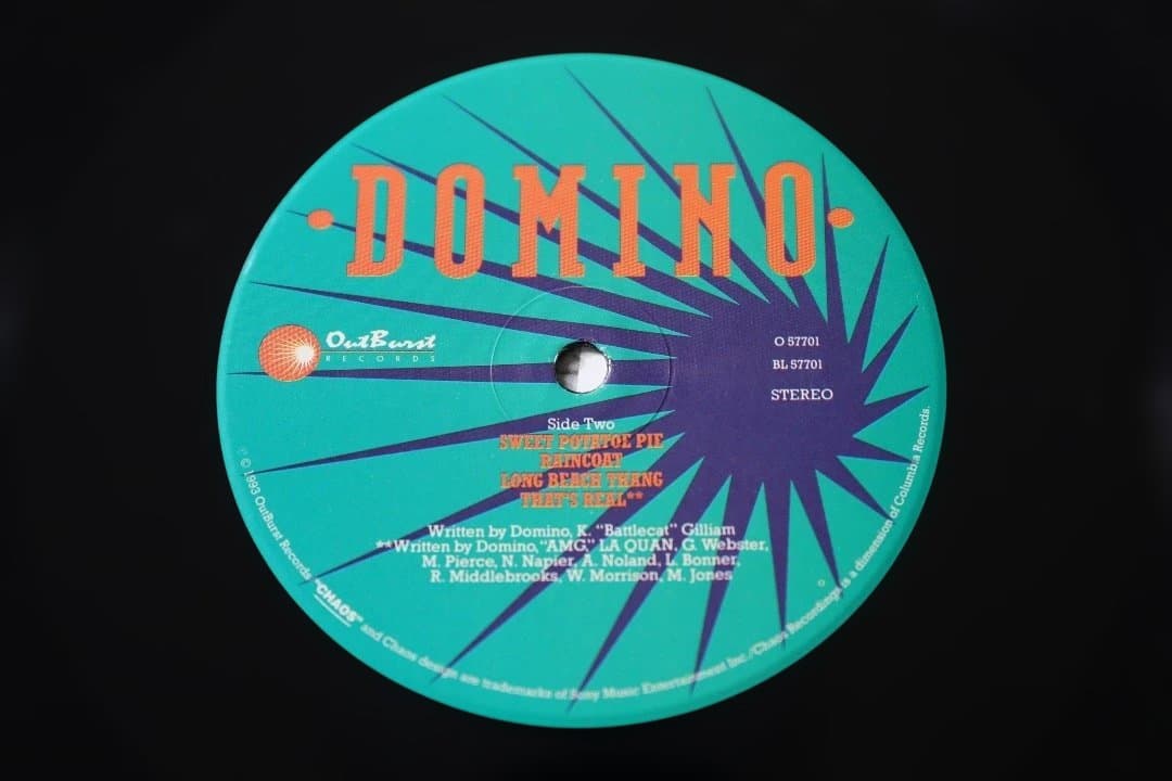 Domino - Domino Vinyl LP 1993 Hip Hop West Coast Outburst Records