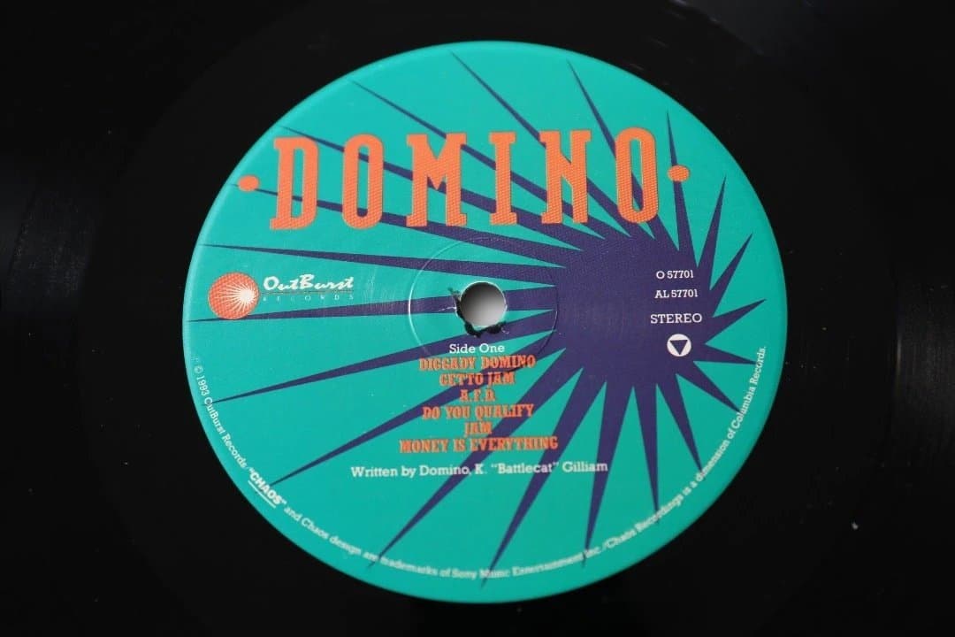 Domino - Domino Vinyl LP 1993 Hip Hop West Coast Outburst Records