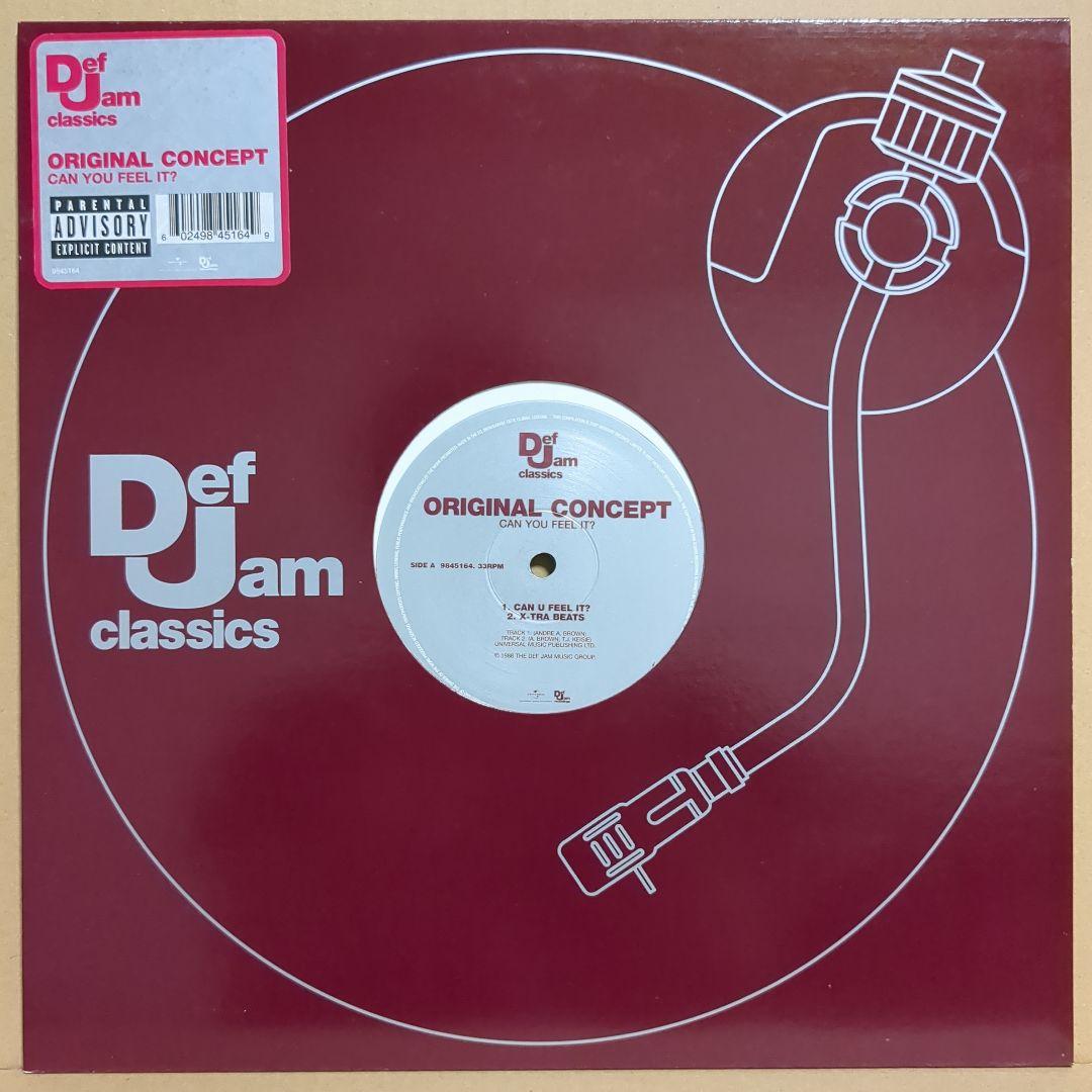 Original Concept - Can U Feel It? 12" Vinyl Hip Hop Def Jam Classics 1986