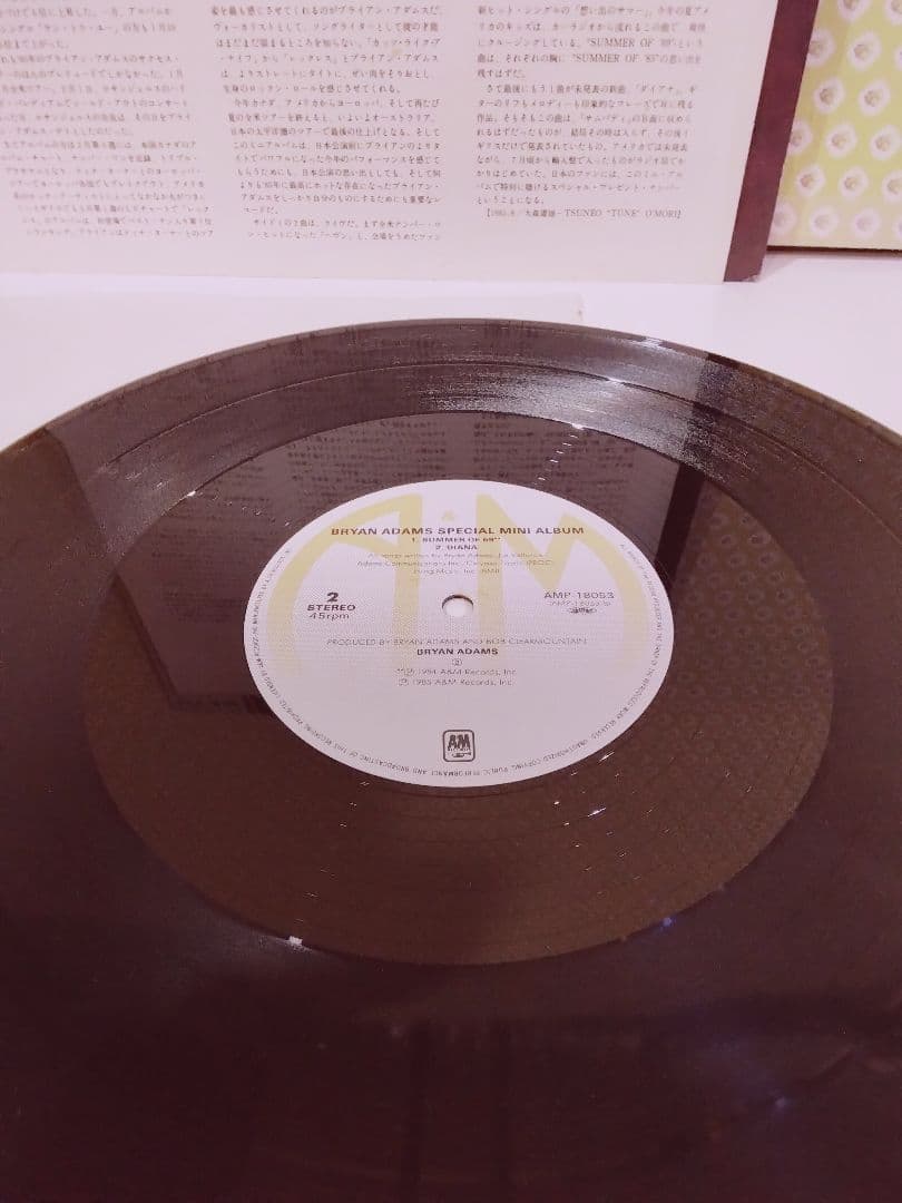 Bryan Adams Special Mini Album Japan Vinyl EP 1985 A&M AMP-18053