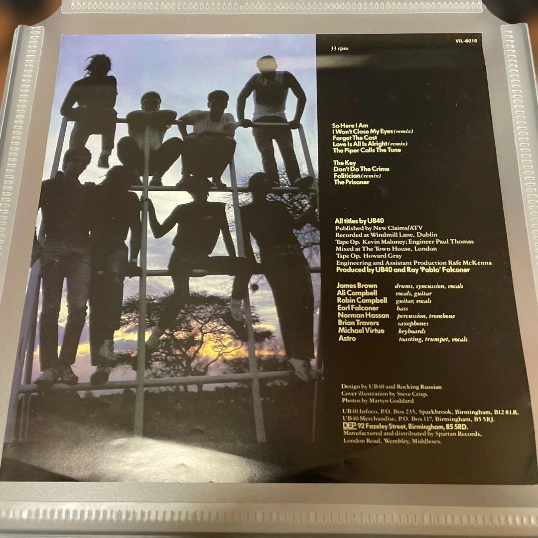 UB40 - UB44 Vinyl LP Japan Pressing VIL-6015 Reggae